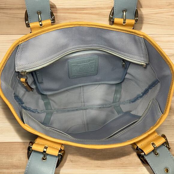 Vintage Coach 9510 Soho Twill Tote Bag & Small Twill Wristlet - Picture 6 of 14